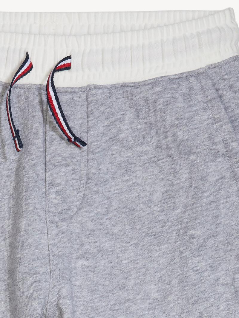 Fiú Tommy Hilfiger Solid Jogger Nadrág Szürke | HU 2142FDN